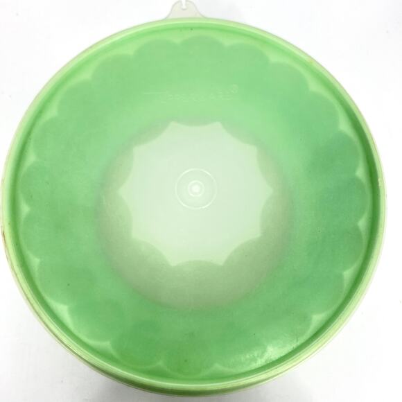 Vintage Tupperware Mint Green 3 Piece Round Jello Ring Mold - Picture 2 of 6